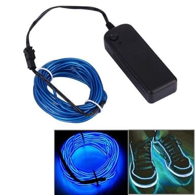 Batteridriven blå LED slinga 5meter