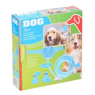 Vattenslang med borste för hund