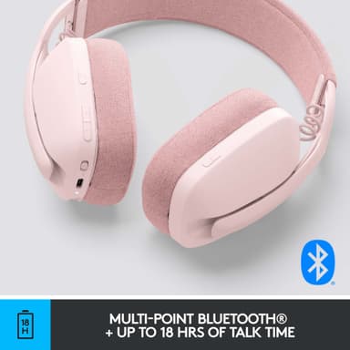 Logitech Zone Vibe 100 trådlöst headset (rosé)
