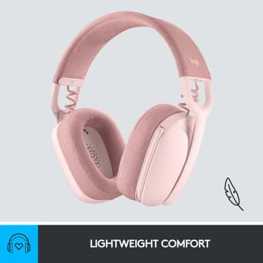 Logitech Zone Vibe 100 trådlöst headset (rosé)