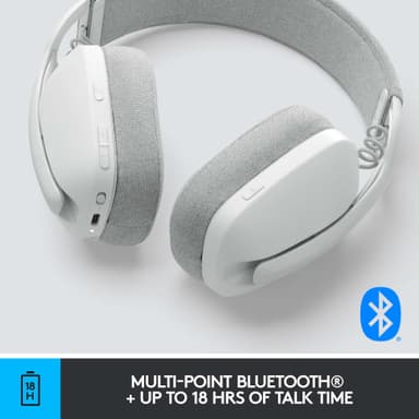 Logitech Zone Vibe 100 trådlöst headset (vitt)