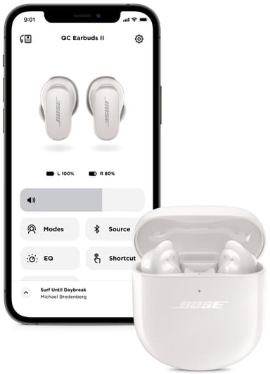 Bose QuietComfort Earbuds II true wireless in-ear hörlurar (vit)