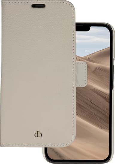 dbramante1928 New York iPhone 14 plånboksfodral (beige)
