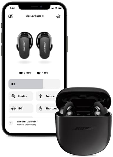 Bose QuietComfort Earbuds II true wireless in-ear hörlurar (svart)