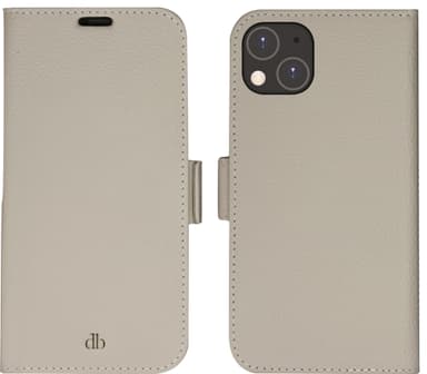 dbramante1928 New York iPhone 14 Plus plånboksfodral (beige)