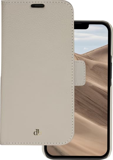 dbramante1928 New York iPhone 14 Plus plånboksfodral (beige)