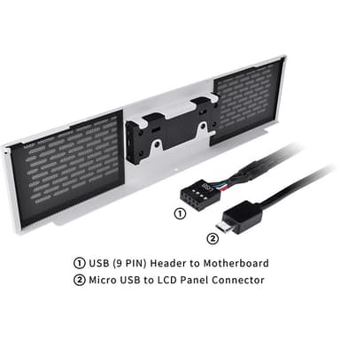 Thermaltake AC-062-OO6NAN-A1 datorväskdelar Midi Tower LCD panel kit