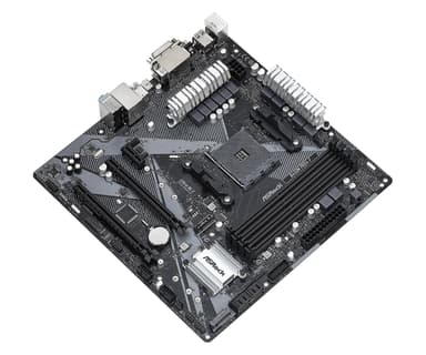 Asrock B450M Pro4-F R2.0 AMD B450 Uttag AM4 micro ATX