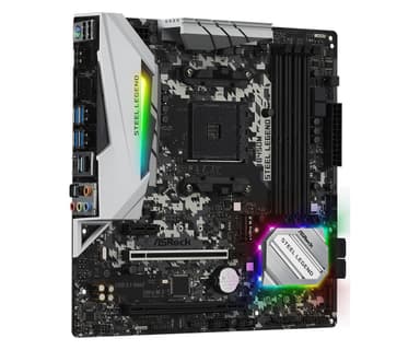 Asrock B450M Steel Legend AMD B450 Uttag AM4 micro ATX