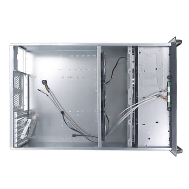 Fantec SRC-3168X07 Lagringsserver Rack (3U) Svart, Silver