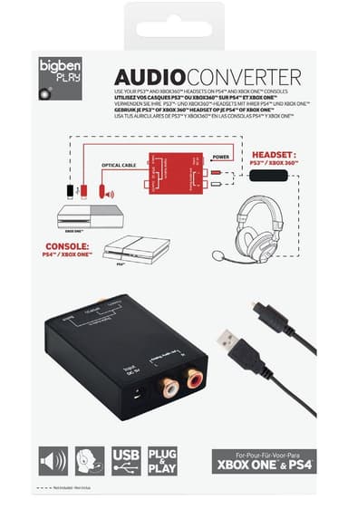 Audio Converter för headset till PS4/Xbox One
