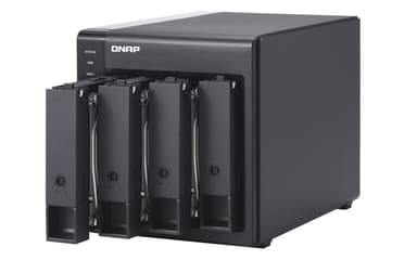 QNAP TR-004 Hölje för lagringsenheter HDD- / SSD kabinett Svart 2.5/3.5"