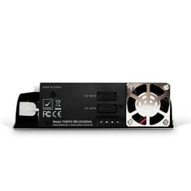 Fantec MR-2535DUAL 13,3 cm (5.25") Carrier-panel Svart