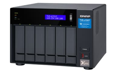 QNAP TVS-672XT NAS Tower Nätverksansluten (Ethernet) Svart