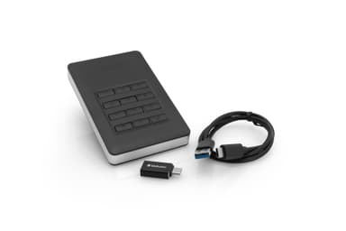Verbatim Store'n'Go externa hårddiskar 1000 GB Svart, Silver
