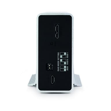 Fantec mobiRAID X2 HDD- / SSD kabinett Vit 2.5"