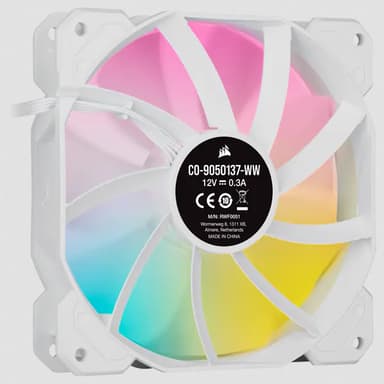 Corsair SP120 RGB ELITE Datorväska Fan 12 cm Vit 3 styck