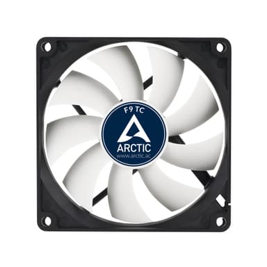 ARCTIC F9 TC Datorväska Fan 9,2 cm Svart, Vit