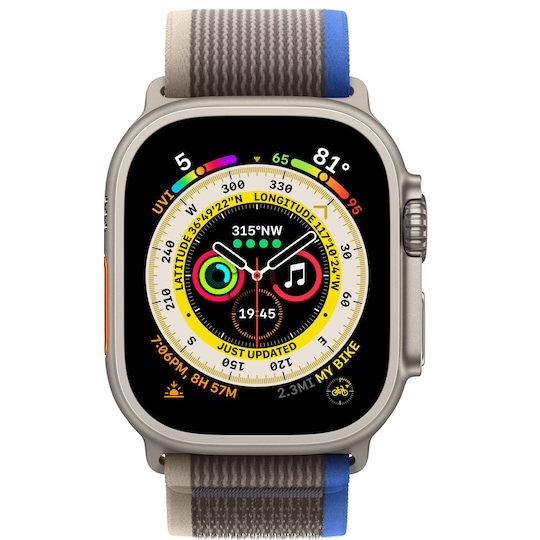 Apple Watch Ultra 49mm GPS+CEL Titanium M/L (Blue/Gray/Trail Loop)