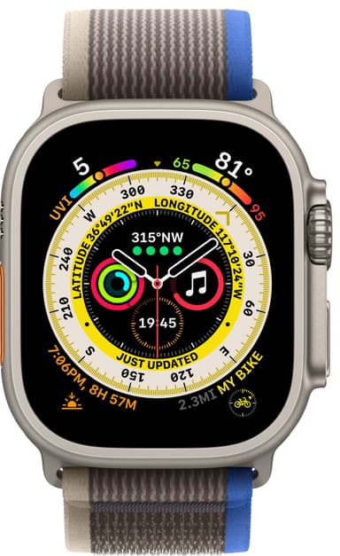 Apple Watch Ultra 49mm GPS+CEL Titanium M/L (Blue/Gray/Trail Loop)