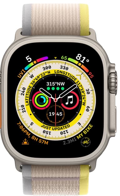 Apple Watch Ultra 49mm GPS+CEL Titanium M/L (Yellow/Beige/Trail Loop)