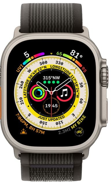 Apple Watch Ultra 49mm GPS+CEL Titanium M/L (Black/Gray / Trail Loop)