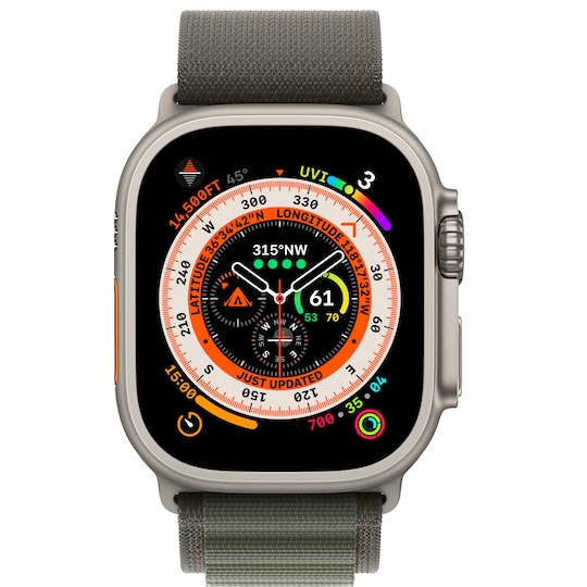 Apple Watch Ultra 49mm GPS+CEL Titanium M (Green / Alpine Loop)
