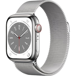 Apple Watch Series 8 41mm Cellular (silver stainless steel / silver milanese loop)
