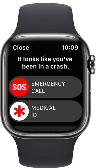 Apple Watch Series 8 41mm Cellular (graphite stainless steel / midnight sport band)