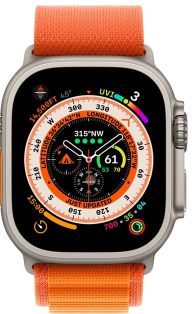 Apple Watch Ultra 49mm GPS+CEL Titanium L (Orange/Alpine Loop)