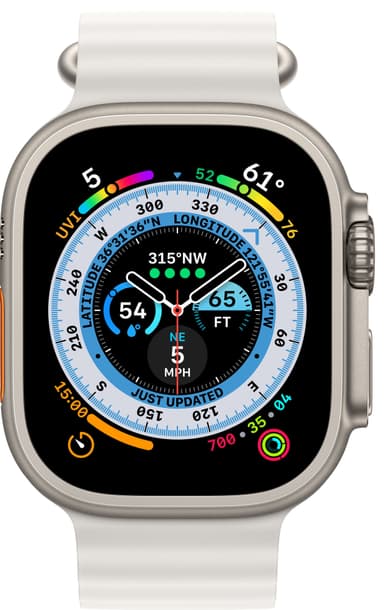 Apple Watch Ultra 49mm GPS+CEL Titanium (White / Ocean Band)