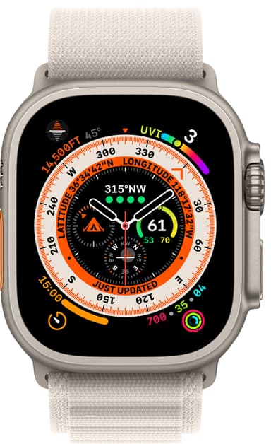 Apple Watch Ultra 49mm GPS+CEL Titanium M (Starlight/Alpine Loop)