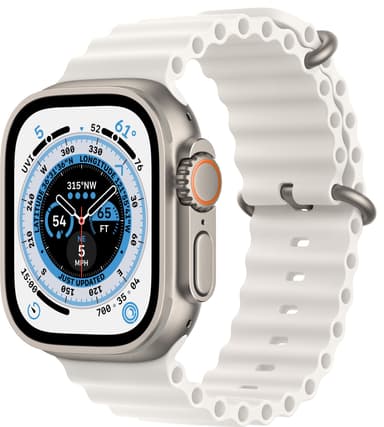 Apple Watch Ultra 49mm GPS+CEL Titanium (White / Ocean Band)