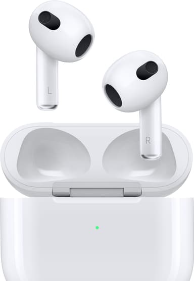 Apple AirPods 3:e gen (2022) trådlösa hörlurar med Lightning-fodral