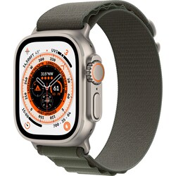 Apple Watch Ultra 49mm GPS+CEL Titanium L (Green / Alpine Loop)