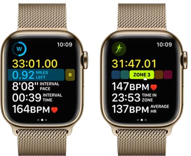 Apple Watch Series 8 41mm Cellular (gold stainless steel / gold milanese loop)