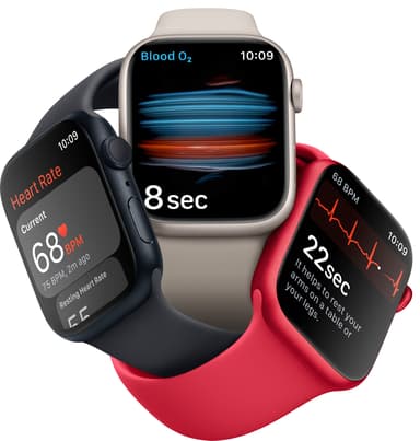 Apple Watch Series 8 45mm GPS (silver alu. / white sport band)