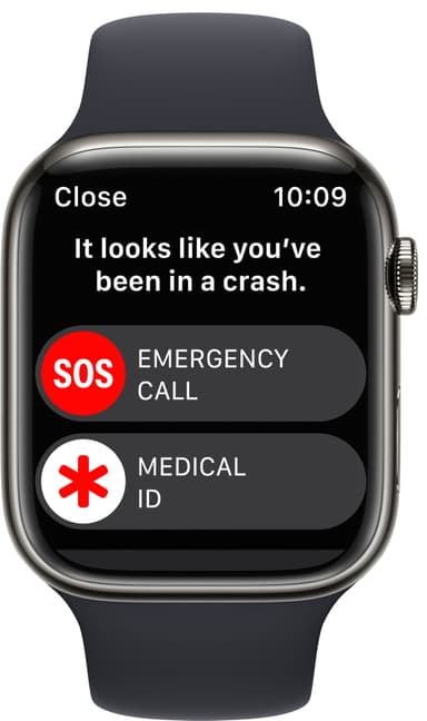 Apple Watch Series 8 45mm Cellular (graphite stainless steel / midnight sport band)