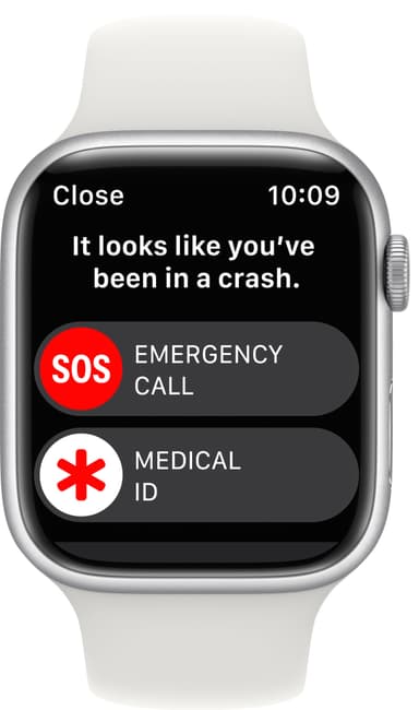Apple Watch Series 8 45mm Cellular (silver alu. / white sport band)