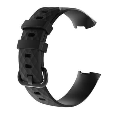 Silikonband Fitbit Charge 3 - Svart