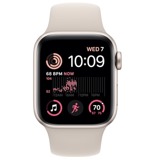 Apple Watch SE 2nd Gen 40 mm GPS (Starlight Alu/Starlight sport band)