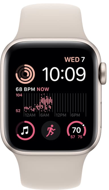 Apple Watch SE 2nd Gen 40 mm GPS (Starlight Alu/Starlight sport band)