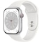 Apple Watch Series 8 45mm Cellular (silver alu. / white sport band)