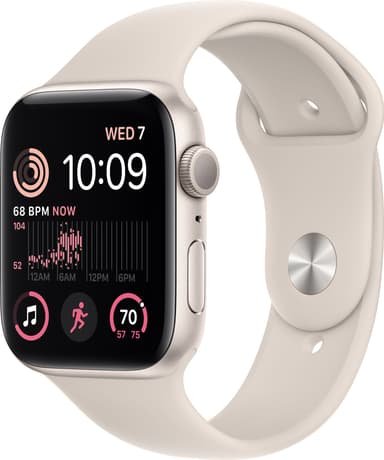 Apple Watch SE 2nd Gen 44 mm GPS (Starlight Alu/Starlight sport band)