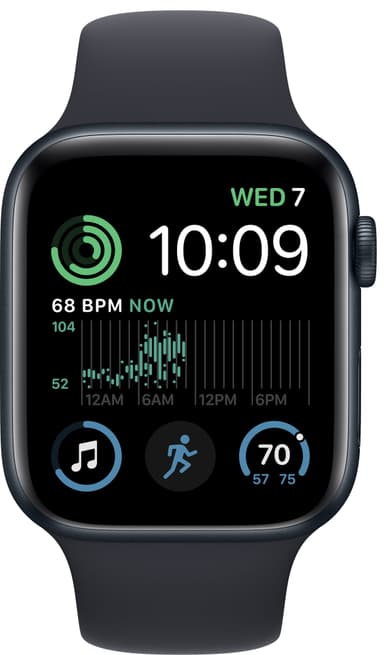 Apple Watch SE 2nd Gen 44 mm LTE Midnight Alu (Demo)