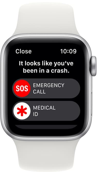 Apple Watch SE 2nd Gen 40 mm GPS (Silver Alu/White sport band)