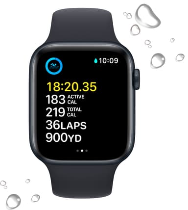 Apple Watch SE 2nd Gen 44 mm LTE Midnight Alu (Demo)