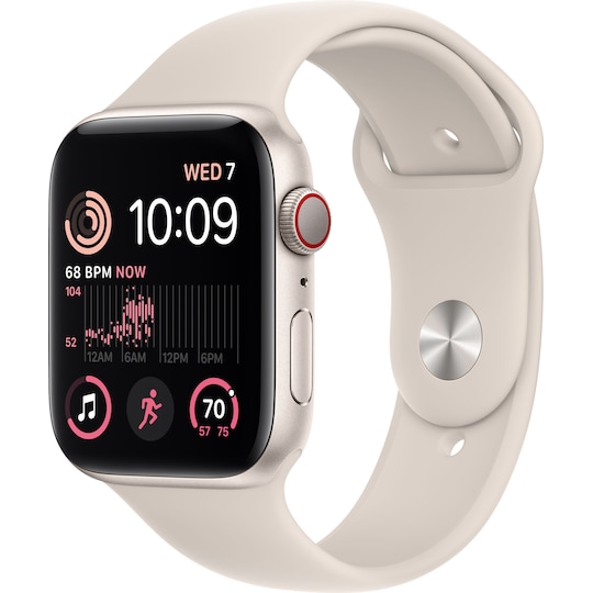 Apple Watch SE 2nd Gen 44 mm LTE (Starlight Alu/Starlight sport band)