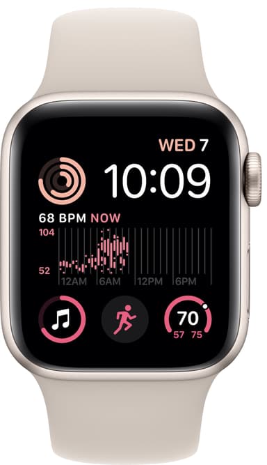 Apple Watch SE 2nd Gen 40 mm LTE (Starlight Alu/Starlight sport band)