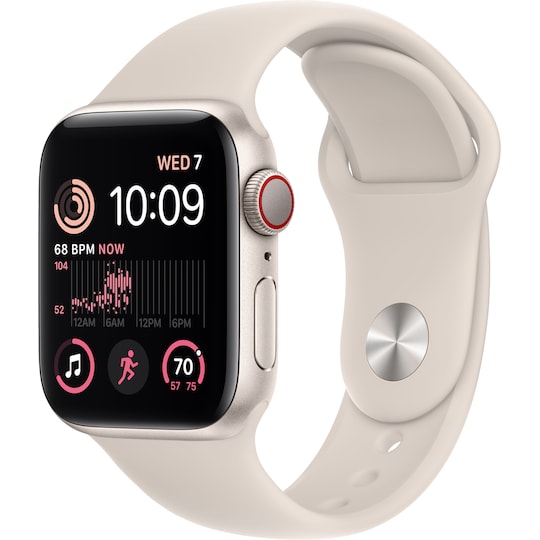 Apple Watch SE 2nd Gen 40 mm LTE (Starlight Alu/Starlight sport band)